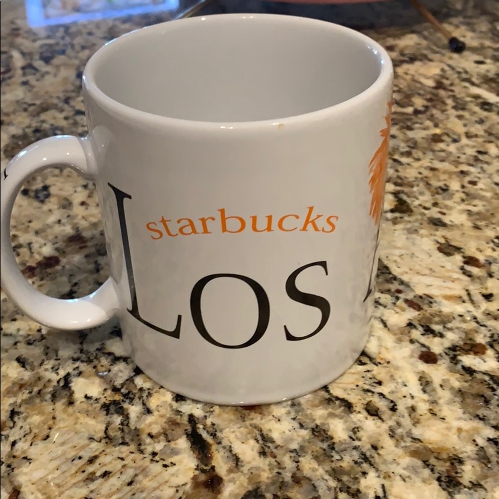 Starbucks 1994 Los Angeles large white coffee mug
